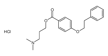 dimethyl-[3-[4-(2-phenylethoxy)benzoyl]oxypropyl]azanium,chloride结构式