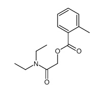 [2-(diethylamino)-2-oxoethyl] 2-methylbenzoate Structure