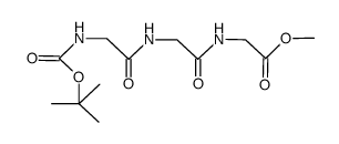 N-(N-(N-(tert-butoxycarbonyl)glycyl)glycyl)glycyne methyl ester Structure