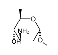 methyl-3-amino-2,3,6-tridesoxy-α-D-arabino-hexopyranoside Structure