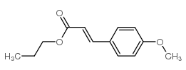 3-(4-甲氧基苯基)-2-丙烯酸丙酯结构式