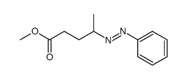 (E)-methyl 4-(phenyldiazenyl)pentanoate结构式