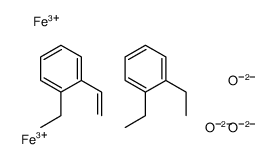 1,2-diethylbenzene,1-ethenyl-2-ethylbenzene,iron(3+),oxygen(2-) Structure