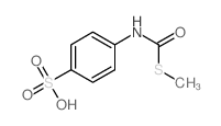 Benzenesulfonic acid,4-[[(methylthio)carbonyl]amino]- Structure