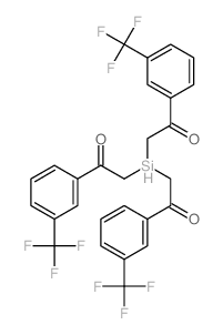Ethanone,2,2',2''-silylidynetris[1-[3-(trifluoromethyl)phenyl]-结构式