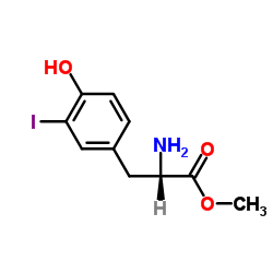 Methyl 3-iodo-L-tyrosinate Structure