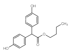 2,2-二(4-羟基苯基)醋酸丁酯结构式