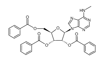 N6-methyl-2',3',5'-tri-O-benzoyladenosine结构式