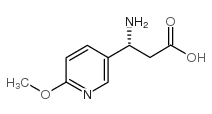 (R)-3-Amino-3-(6-methoxy-3-pyridyl)-propionic acid Structure
