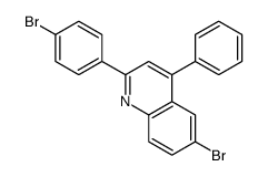 6-bromo-2-(4-bromophenyl)-4-phenylquinoline Structure