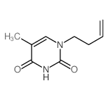 1-but-3-enyl-5-methyl-pyrimidine-2,4-dione Structure