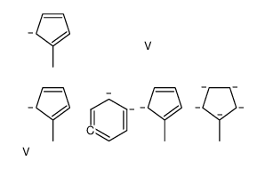 benzene,5-methylcyclopenta-1,3-diene,methylcyclopentane,vanadium结构式