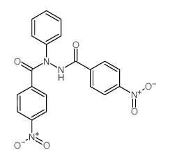 4-nitro-N-(4-nitrobenzoyl)-N-phenyl-benzohydrazide Structure