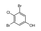 3,5-Dibromo-4-chlorophenol结构式