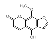 5-Hydroxy-8-methoxypsoralen结构式