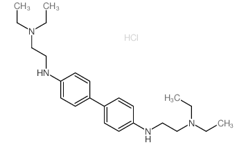 N-[4-[4-(2-diethylaminoethylamino)phenyl]phenyl]-N,N-diethyl-ethane-1,2-diamine结构式