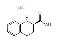 D-1,2,3,4-四氢喹啉-2-羧酸盐酸盐结构式