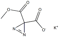 3H-Diazirine-3,3-dicarboxylic acid monomethyl ester potassium salt Structure