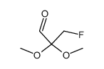 3-fluoro-2,2-dimethoxypropanal Structure