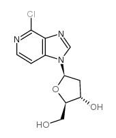 4-CHLORO-1-(2-DEOXY-BETA-D-ERYTHROPENTOFURANOSYL)-1H-IMIDAZO[4,5-C]PYRIDINE structure
