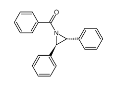 trans-1-benzoyl-2,3-diphenylaziridine Structure