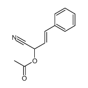 (1-cyano-3-phenylprop-2-enyl) acetate Structure