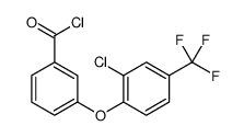 3-[2-chloro-4-(trifluoromethyl)phenoxy]benzoyl chloride Structure