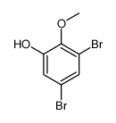 3,5-dibromo-2-methoxyphenol Structure