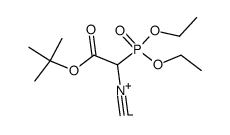 α-(Diethoxyphosphoryl)-α-isocyanessigsaeure-tert-bueylester结构式