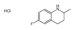 6-fluoro-1,2,3,4-tetrahydro-2-methylquinolinium chloride结构式