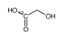 1-13C-glycolic acid Structure