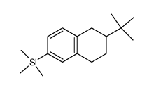 (6-(tert-butyl)-5,6,7,8-tetrahydronaphthalen-2-yl)trimethylsilane结构式