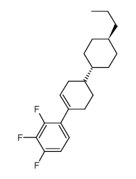 2,3,4-trifluoro-1-[4-(trans-4-propylcyclohexyl)-1-cyclohexenyl]benzene Structure