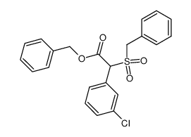 benzyl 2-(3-chlorophenyl)-2-benzylsulfonylacetate结构式