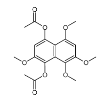 1,4-diacetoxy-2,5,7,8-tetramethoxynaphthalene Structure