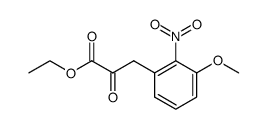 ethyl (3-methoxy-2-nitrophenyl)pyruvate结构式