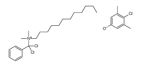 (dichlorobenzyl)dodecyldimethylammonium, salt with 4-chloro-3,5-xylenol (1:1) structure