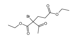 2-acetyl-2-bromo-glutaric acid diethyl ester结构式