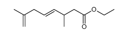 ethyl 3,7-dimethyl-4,7-octadienoate结构式