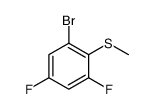 1-Bromo-3,5-difluoro-2-methylsulfanylbenzene Structure