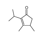 2-isopropyl-3,4-dimethyl-2-cyclopenten-1-one结构式