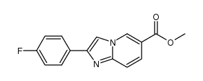 METHYL 2-(4-FLUOROPHENYL)IMIDAZO[1,2-A]PYRIDINE-6-CARBOXYLATE结构式