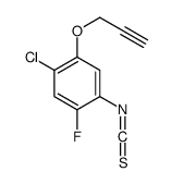 1-chloro-5-fluoro-4-isothiocyanato-2-prop-2-ynoxybenzene结构式