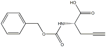 (S)-2-(((benzyloxy)carbonyl)aMino)pent-4-ynoic acid Structure