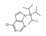 4-chloro-7-triisopropylsilanyl-7H-pyrrolo[2,3-d]pyrimidine Structure