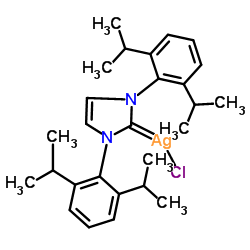 氯[1,3-双(2,6-二异丙苯基)咪唑-2-亚基]银图片