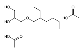 acetic acid,3-(2-ethylhexoxy)propane-1,2-diol结构式
