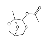 Acetic acid (1R,4R,5R)-5-methyl-6,8-dioxa-3-thia-bicyclo[3.2.1]oct-4-yl ester结构式