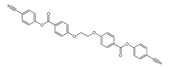 (4-cyanophenyl) 4-[2-[4-(4-cyanophenoxy)carbonylphenoxy]ethoxy]benzoate Structure