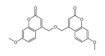 7-methoxy-4-[(7-methoxy-2-oxochromen-4-yl)methoxymethyl]chromen-2-one结构式